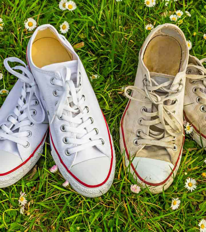 6 Cách làm sạch đôi giày converse trắng