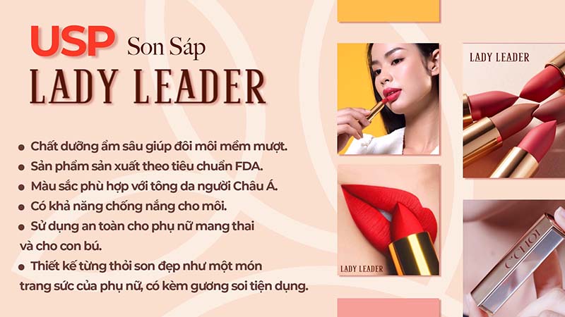 Combo 6 Son Sáp C’Choi – Lady Leader
