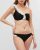 Bộ bơi hai mảnh One Shoulder Bandeau màu đen