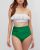 Bộ bơi hai mảnh Retro Flounce High Waisted