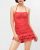 Bộ bơi liền mảnh Halter Ruched Tummy màu đỏ